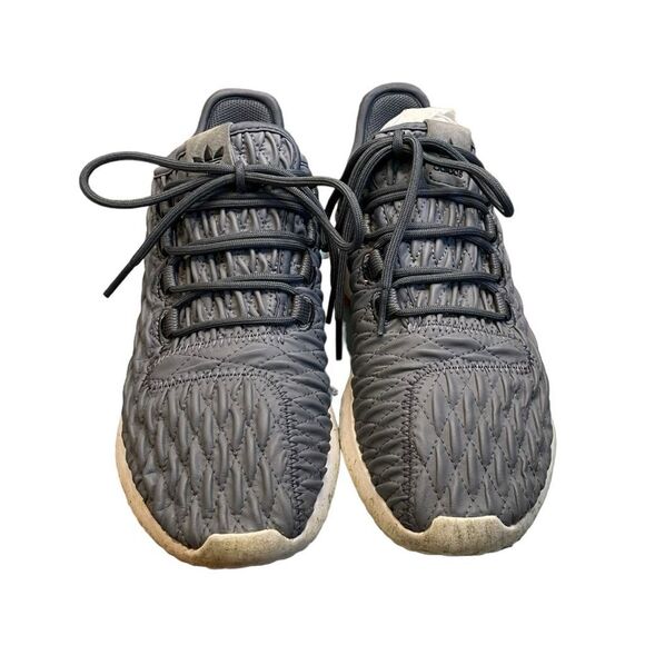 Adidas Tubular Diamond Pattern Running Shoes Sneaker Shadow Onix Gray 8 - Picture 3 of 11